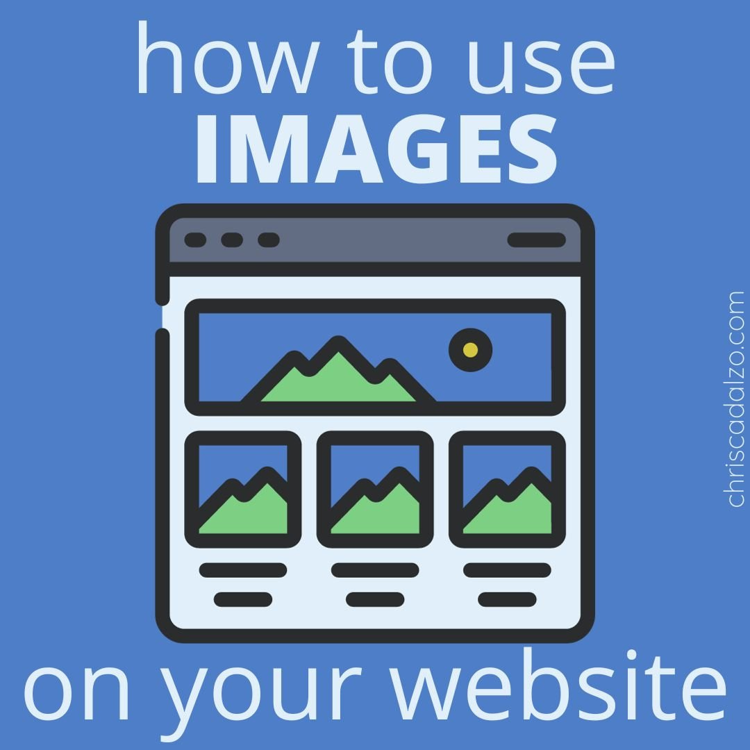 How to use images on your website