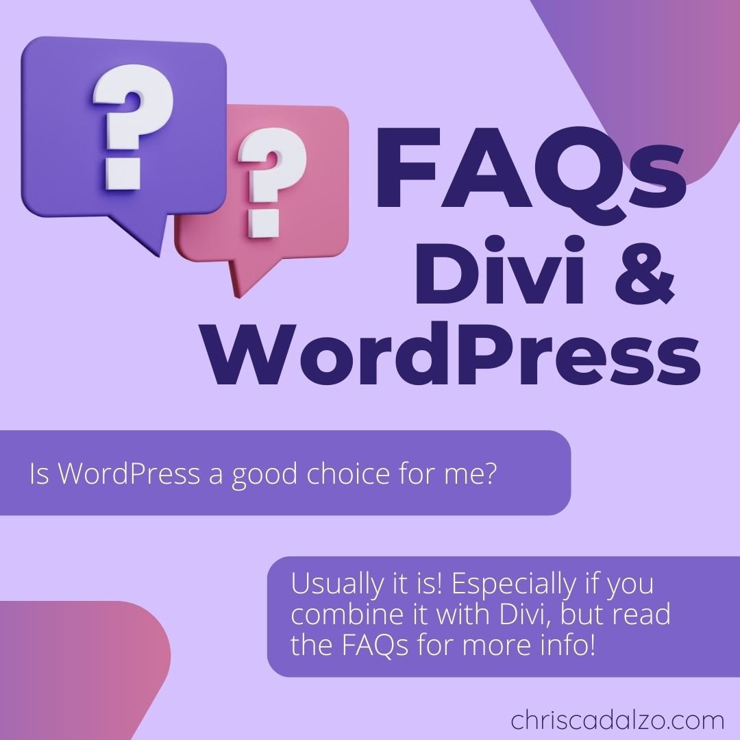 FAQs about WordPress & Divi