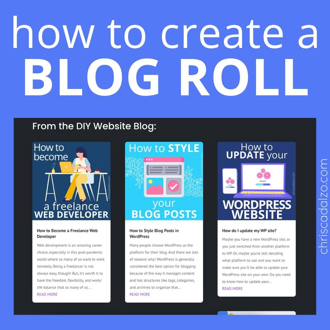 How to Make a Blog Roll Page