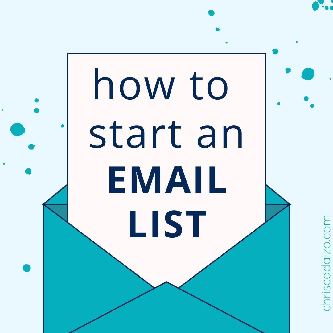 How to start an email list