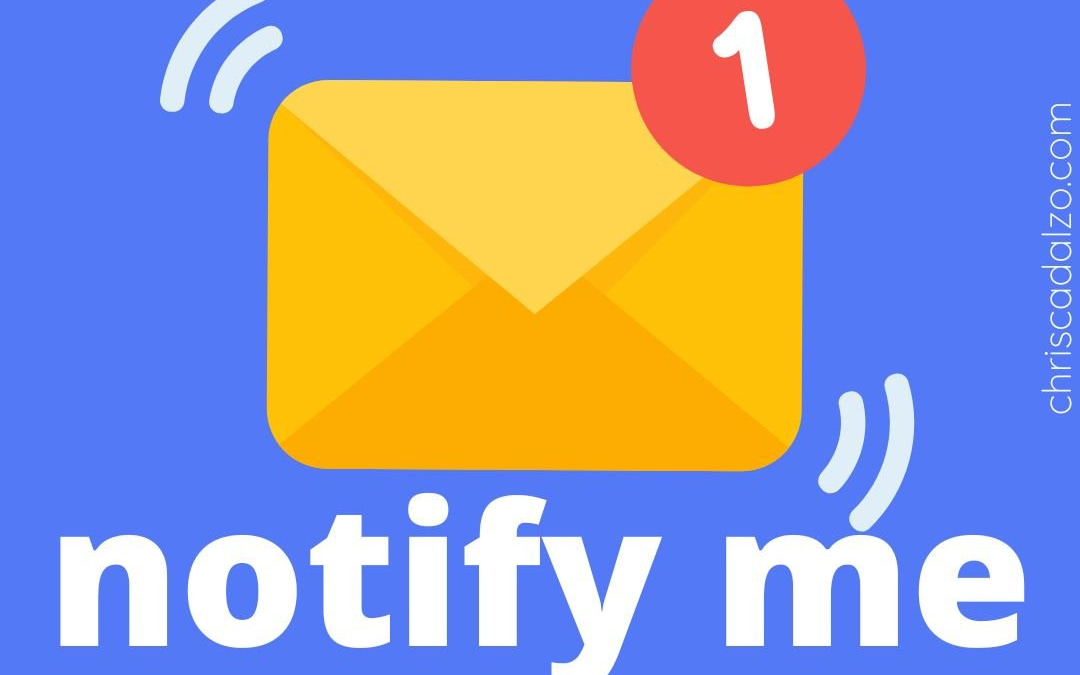 Notify me button – how to build a button to notify subscribers