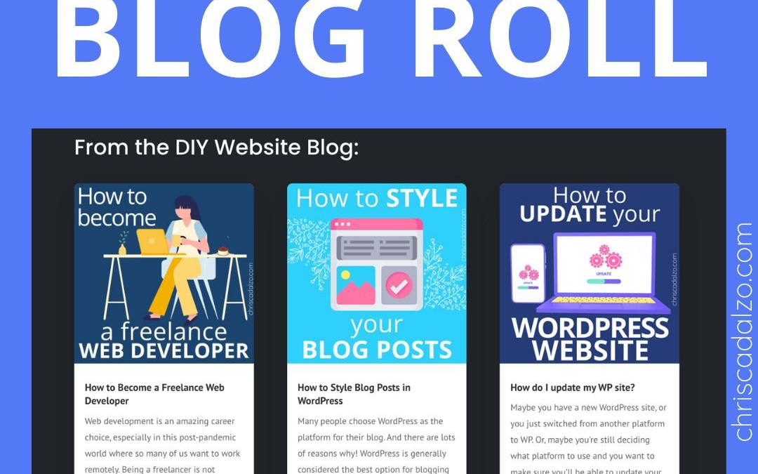 How to Make a Blog Roll Page